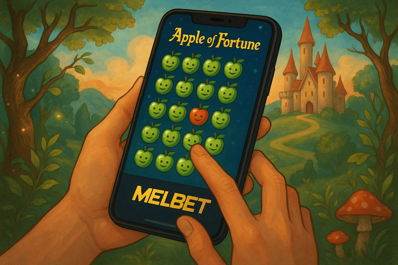 Играй в Apple of Fortune на телефоне